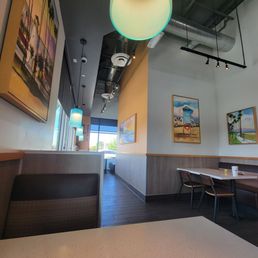 the interior of the restaurant