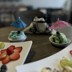 Crepe N Dip - Mint Chip and Birthday Cake Ice Cream Cups