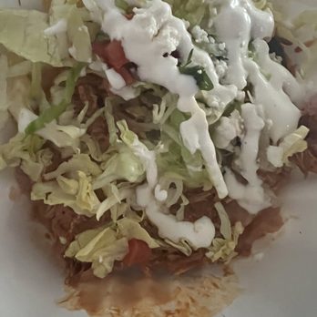 Casa Comal - Tostada de tinga - Mexican Near Me - Santa Barbara, California Casa Comal - Tostada de tinga - Mexican Near Me - Santa Barbara, California