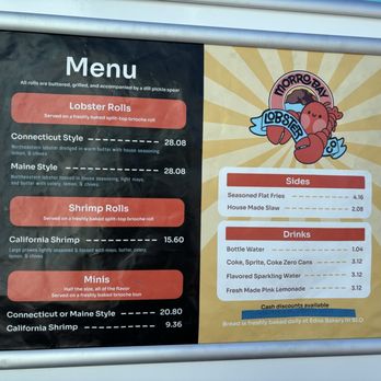 Morro Bay Lobster - Menu - Food Trucks Near Me - Morro Bay, California Morro Bay Lobster - Menu - Food Trucks Near Me - Morro Bay, California