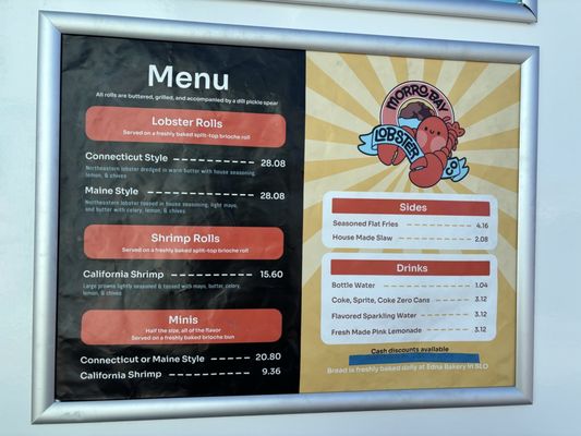 Menu photo 4 Morro Bay Lobster Morro Bay, CA Menu photo 4 Morro Bay Lobster Morro Bay, CA
