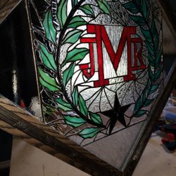 The Glass by Charis - Custom Stained Glass Monogram! From A to Z! Contact me!