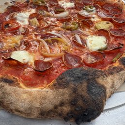 Pepperoni pizza. Pepperoni pizza.