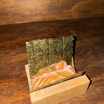 Yonsei Handrolls - salmon belly, truffle salt, yuzu kosho - Japanese Near Me - Oakland, California Yonsei Handrolls - salmon belly, truffle salt, yuzu kosho - Japanese Near Me - Oakland, California