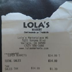 Super Burrito $14.99