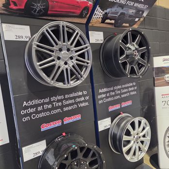 Costco Tire Center - Wheel display - Tires Near Me - Jacksonville, Florida Costco Tire Center - Wheel display - Tires Near Me - Jacksonville, Florida