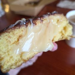 Black Diamond Bakery and Restaurant - Inside a Bismark - tasty custard
