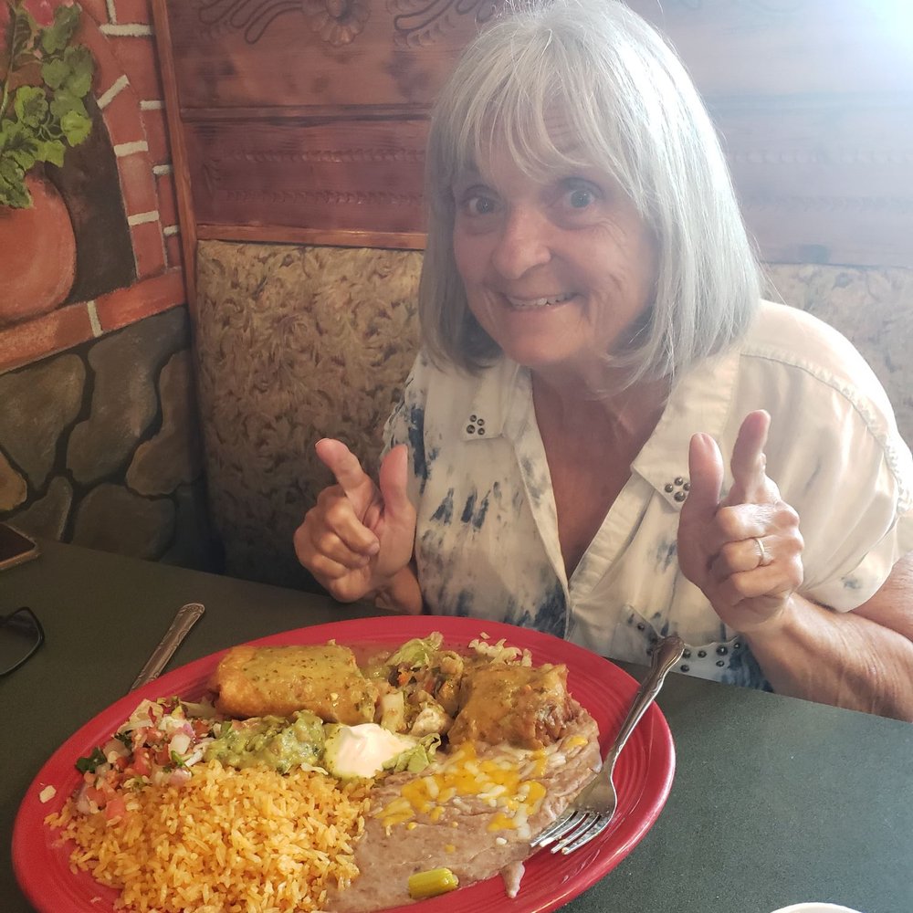 La Flor De Mexico - Kat and her seafood chimi. - Mexican Near Me - Brookings, Oregon