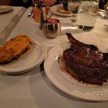 Jim's Steak House - 26oz bone in ribeye and twice baked potato - Steakhouses Near Me - Peoria, Illinois Jim's Steak House - 26oz bone in ribeye and twice baked potato - Steakhouses Near Me - Peoria, Illinois