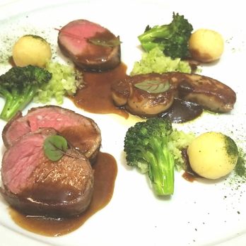 Miku - Bacon wrapped petite beef tenderloin & hatcho miso glazed foie gras - Japanese Near Me - Toronto, Ontario Miku - Bacon wrapped petite beef tenderloin & hatcho miso glazed foie gras - Japanese Near Me - Toronto, Ontario