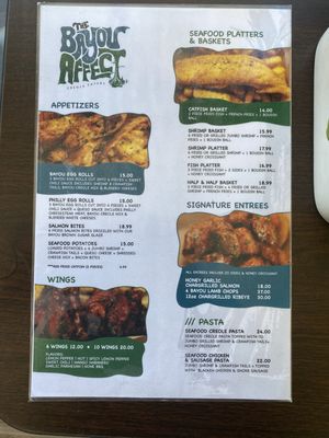 Menu photo 4 The Bayou Affect Baton Rouge, LA Menu photo 4 The Bayou Affect Baton Rouge, LA
