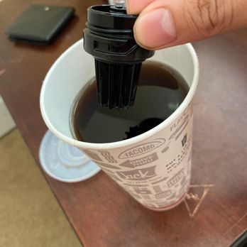 Jack in the Box - Literally found a part of the soda machine in my drink like how tf - Fast Food Near Me - Santa Maria, California Jack in the Box - Literally found a part of the soda machine in my drink like how tf - Fast Food Near Me - Santa Maria, California