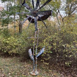 South Kingstown Land Trust Sculpture Park/Trail - Satellite Windmill by Anker West