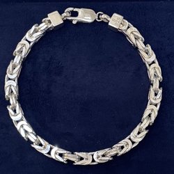 Rhodium Jewelers - New .925 Solid Sterling Silver Bracelet