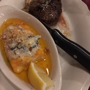 Red Ox Seafood and Steakhouse - Sirloin with mushroom and Gorgonzola haddock - Seafood Near Me - Appleton, Wisconsin