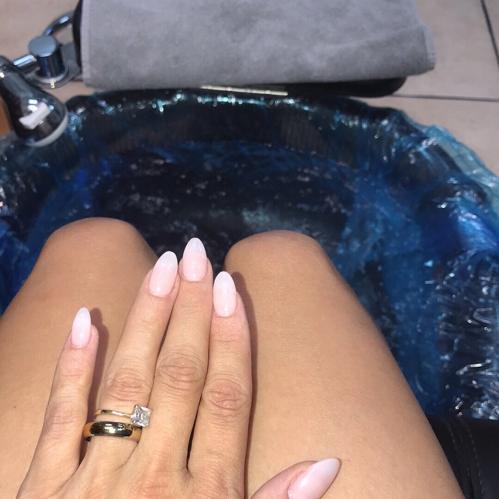 My nails with the natural look waiting for my pedicure. My nails with the natural look waiting for my pedicure.