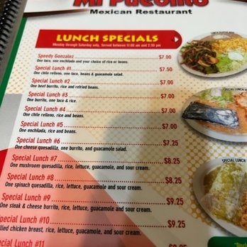 Mi Pueblito Mexican Restaurant - Lunch Specials Menu - Mexican Near Me - Winterset, Iowa Mi Pueblito Mexican Restaurant - Lunch Specials Menu - Mexican Near Me - Winterset, Iowa