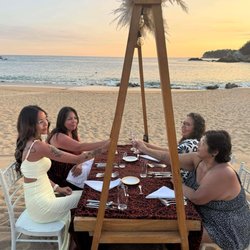 Secrets Huatulco Resorts & Spa - Dinner on the beach and our host was Josue