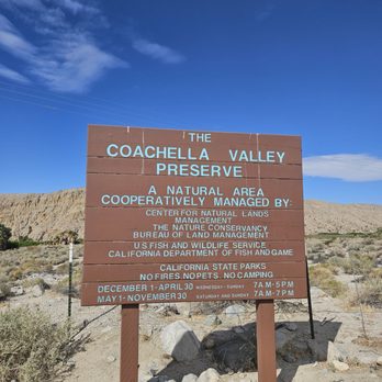 Coachella Valley Preserve - This sign shows the entities that are HORRIBLY mis-managing this oasis. DOGE needs to clean up these mis-managers. - Hiking Near Me - Thousand Palms, California Coachella Valley Preserve - This sign shows the entities that are HORRIBLY mis-managing this oasis. DOGE needs to clean up these mis-managers. - Hiking Near Me - Thousand Palms, California