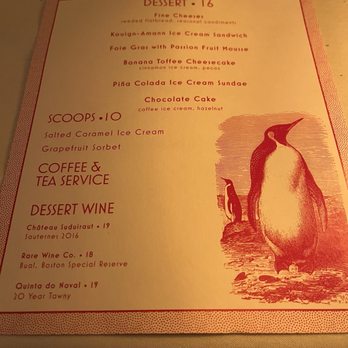 Sunny's Steakhouse - Dessert menu (3/29/2025) - Cocktail Bars Near Me - Miami, Florida