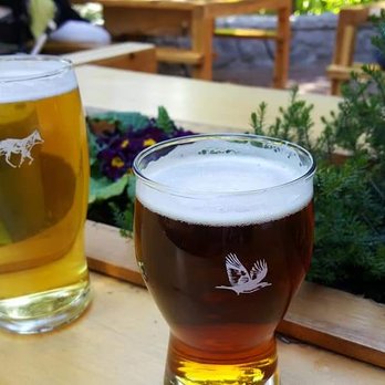 Hunter Gather - Local draft beer outside in planter tables. - Barbeque Near Me - Whistler, British Columbia
