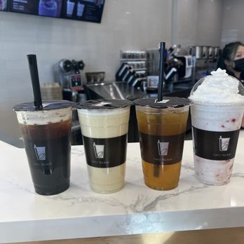 Brew Tea Bar - Lychee Peachy Black Tea, Hokkaido Milk Tea, Lychee Peachy Green Tea, Coco Berry - Bubble Tea Near Me - Las Vegas, Nevada