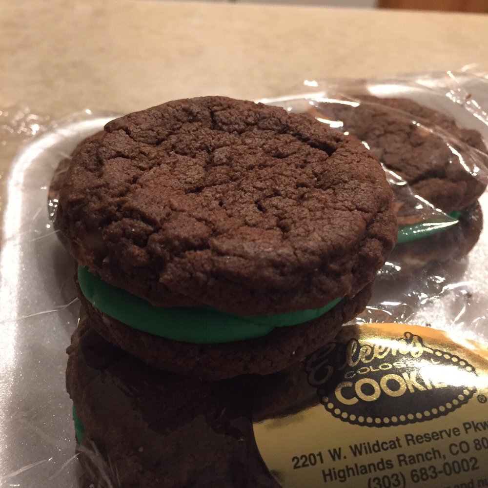 Eileen's Colossal Cookies - Triple Chocolate Cookies w Mint Frosting - Desserts Near Me - Highlands Ranch, Colorado