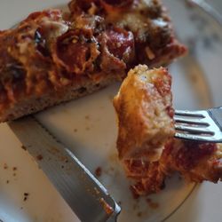 Brooklyn Bros Pizzeria - The content and crust of this Sicilian from Brooklyn Brothers in Mukilteo - YUM!