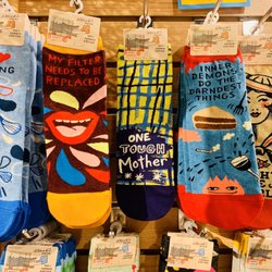 Open Door Bookstore - Why let the tongues of your shoes do all the talking? Blue Q makes some of my favorite socks! "My filter needs to be replaced."
