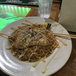 Vegan Bowl with mahi on top Vegan Bowl with mahi on top