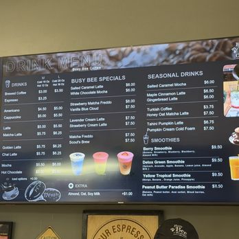 Busy Bee Coffee & Wine Bar - Menu - Coffee & Tea Near Me - Queens, New York Busy Bee Coffee & Wine Bar - Menu - Coffee & Tea Near Me - Queens, New York