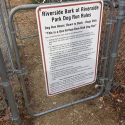 Riverside Bark Dog Park - Rules