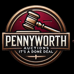 Pennyworth Auctions - The Pennyworth Auctions logo features a stylized gavel, symbolizing the auction process, accompanied by the tagline "It's a Done Deal!