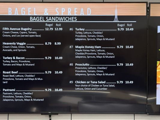 Menu photo 1 5th Ave Bagelry Tustin, CA