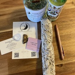 Product purchase: Home Blessing candle, Florida Water, 2 crystals, sage bundle