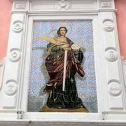 Parroquia de Santa Catalina - Retablo cerámico de la mártir Santa Lucía