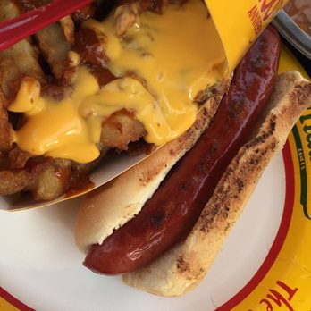 Nathan's Famous - Chili cheese fries and hot dog - Hot Dogs Near Me - Brooklyn, New York Nathan's Famous - Chili cheese fries and hot dog - Hot Dogs Near Me - Brooklyn, New York