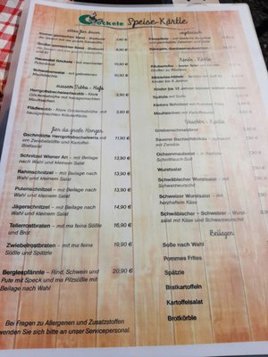 Menu photo 2 Gaststätte Goeckele Berglen, BW