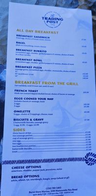 Menu photo 2 The Trading Post Punta Gorda, FL Menu photo 2 The Trading Post Punta Gorda, FL