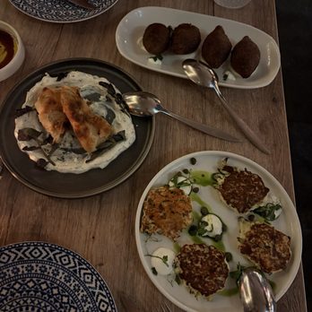 Zaytinya - Bone Marrow Kibbeh, Kolokithokeftedes, lamb kleftiko - Greek Near Me - Washington, DC, District of Columbia Zaytinya - Bone Marrow Kibbeh, Kolokithokeftedes, lamb kleftiko - Greek Near Me - Washington, DC, District of Columbia