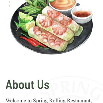 Spring Rolling - Example of Spring Roll that's a little misleading. - Salad Near Me - Magnolia, Texas