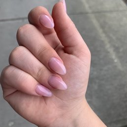 005 pink powder slender almond