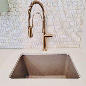 ABC Plumbing - BRIZO's Odin Kitchen Collection, Semi-Professional Faucet in Polished Gold installation - Plumbing Near Me - Watauga, Texas ABC Plumbing - BRIZO's Odin Kitchen Collection, Semi-Professional Faucet in Polished Gold installation - Plumbing Near Me - Watauga, Texas