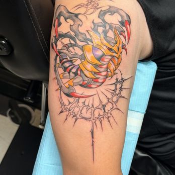The Dogfather Tattoo - After color - Tattoo Near Me - Fremont, California The Dogfather Tattoo - After color - Tattoo Near Me - Fremont, California