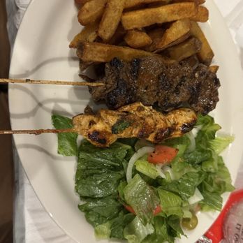 Stickem - Season fries, salad, steak and Chicken Platter - Kebab Near Me - Memphis, Tennessee Stickem - Season fries, salad, steak and Chicken Platter - Kebab Near Me - Memphis, Tennessee