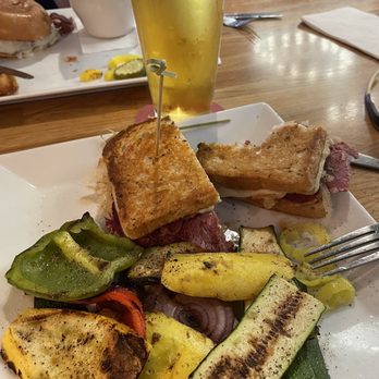 EJ's Pub - Bixby Knolls - Traditional Reuben Sandwich with Grilled Vegetables. - Sports Bars Near Me - Long Beach, California EJ's Pub - Bixby Knolls - Traditional Reuben Sandwich with Grilled Vegetables. - Sports Bars Near Me - Long Beach, California