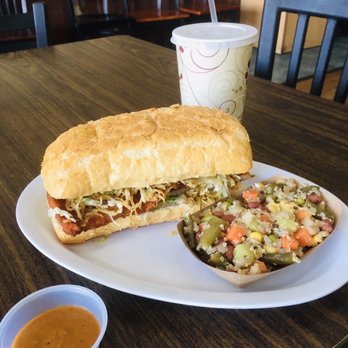 Sanguche - Milanesa (fried chicken sandwich) w quinoa mini salad - Peruvian Near Me - Naperville, Illinois