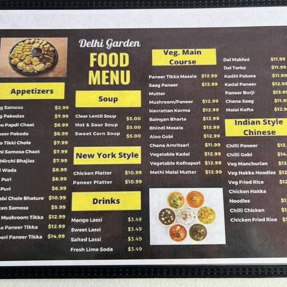 Delhi Garden - Updated menu as of 2/15/2023 - Indian Near Me - Edison, New Jersey Delhi Garden - Updated menu as of 2/15/2023 - Indian Near Me - Edison, New Jersey
