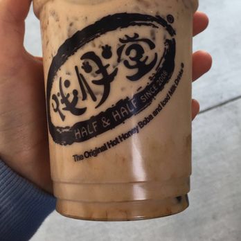 Half and Half Tea Express - Worst almond milk tea I have ever tasted in my life - Coffee & Tea Near Me - Arcadia, California