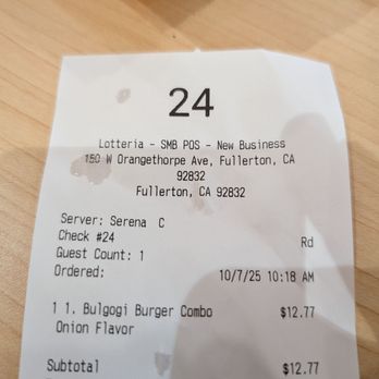 LOTTERIA Fullerton - Burgers Near Me - Fullerton, California
